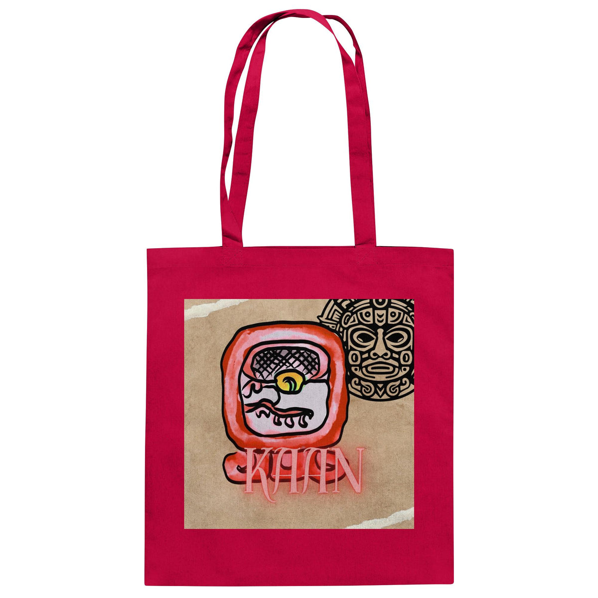 Baumwolltasche - Rote Schlange / 100% cotton tote bag - red serpent