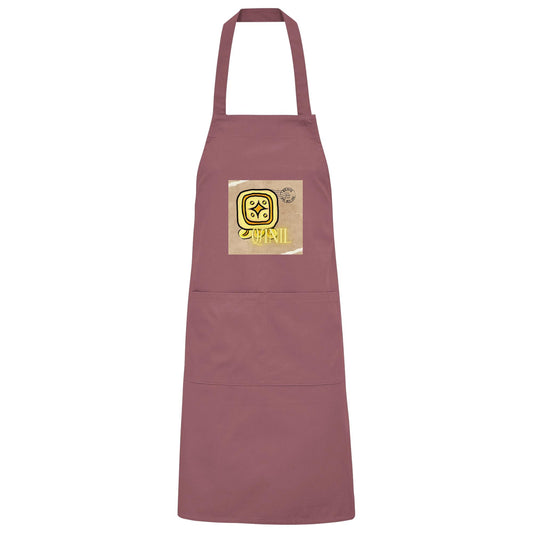 Organic Grillschürze Gelber Stern / Barbeque apron Yellow star