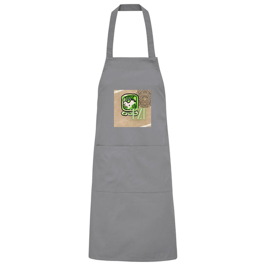 Organic Grillschürze Weißer Hund / Barbeque apron white dog