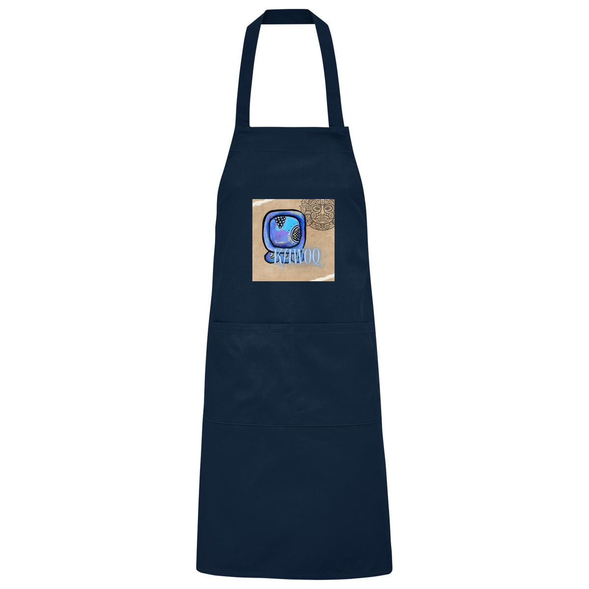 Organic Grillschürze Blauer Storm / Barbeque apron Blue storm