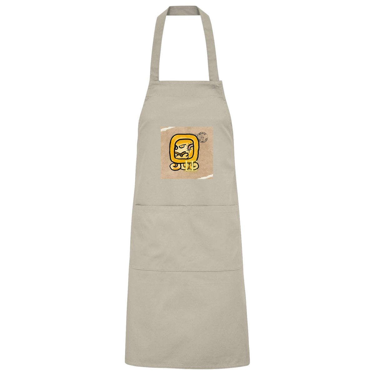 Organic Grillschürze Gelbe Straße / Barbeque apron yellow road