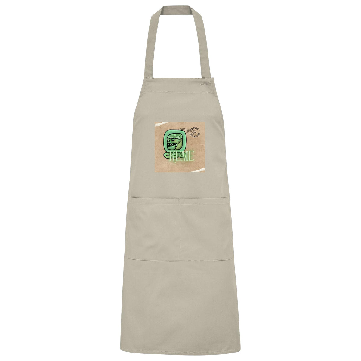 Organic Grillschürze Weißer Tot / Barbeque apron White death