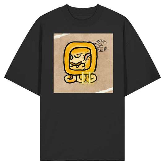 Organic Oversize Shirt - Gelbe Straße / Yellow road