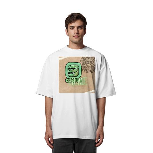Organic Oversize Shirt - Weißer Tot / white death