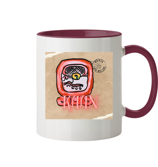 Tasse zweifarbig Roter Schlange - Two tone cup Red serpent