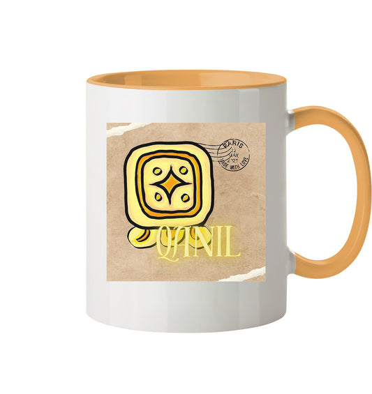 Tasse zweifarbig Gelber Stern - Two tone cup Yellow star