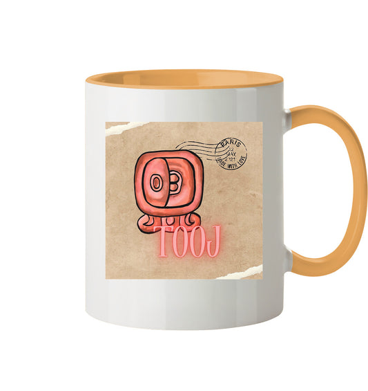 Tasse zweifarbig Rote Hingabe - Two tone cup Red offering