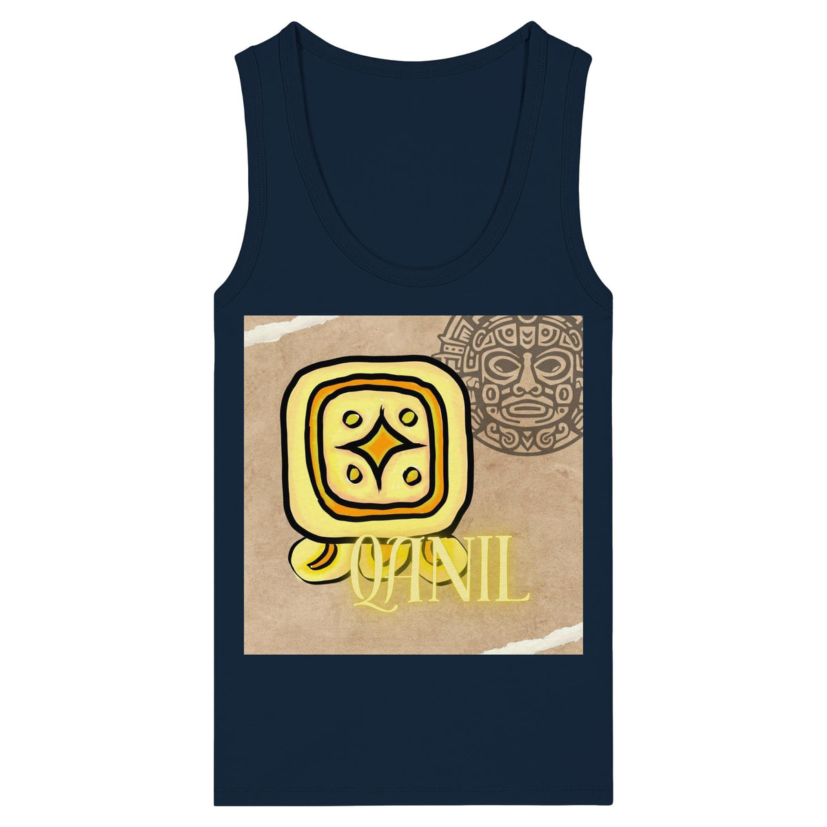 Womens Organic Fitted Tank Top - Gelber Stern / yellow star