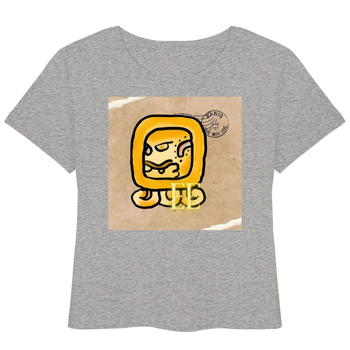 Womens Organic Lightweight T-Shirt - Gelbe Straße / Yellow road