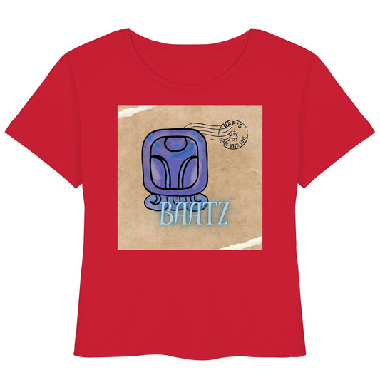 Womens Organic Lightweight T-Shirt - Blauer Affe / Blue monkey