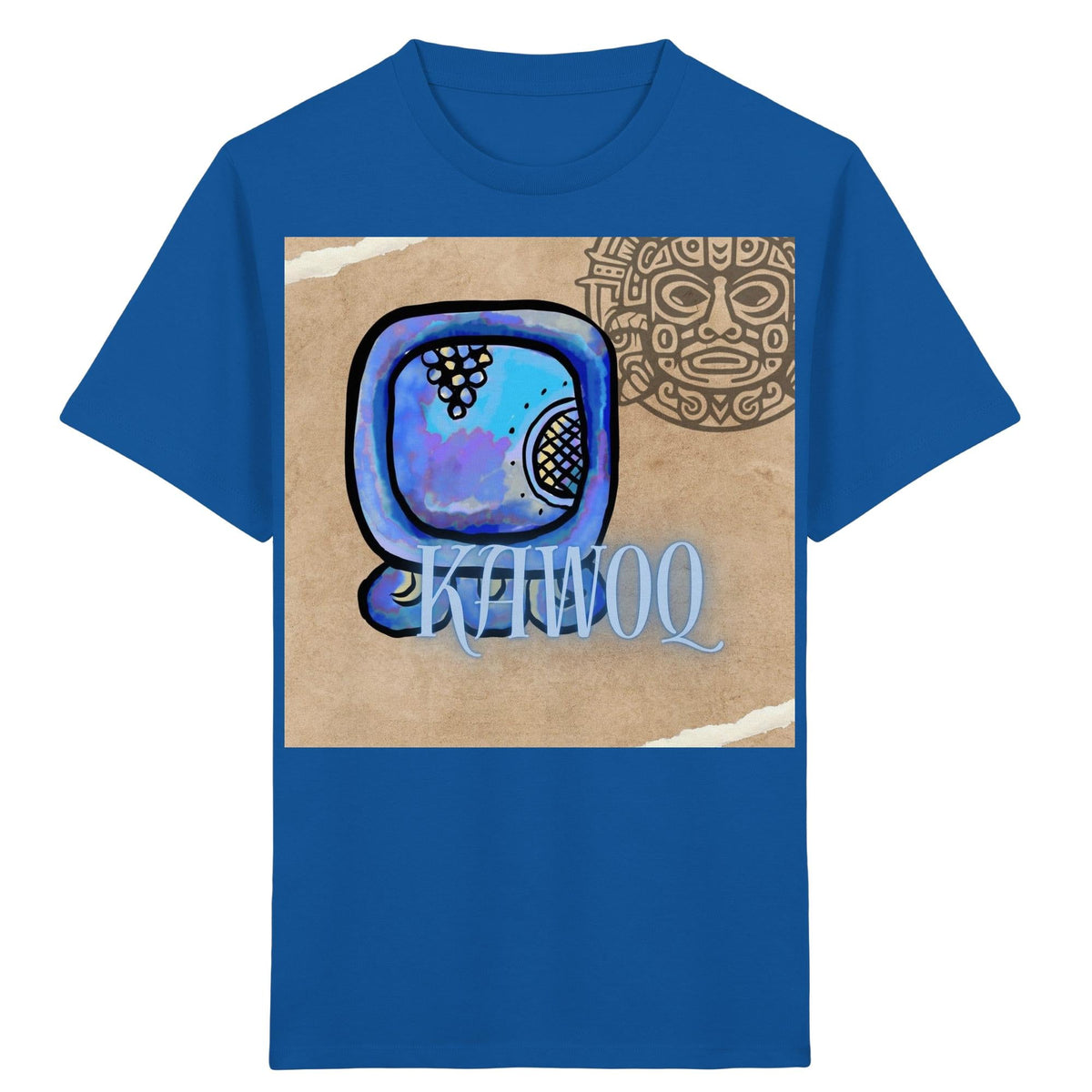 Kids organic t-shirt printed with the Maya Glyph of your choice