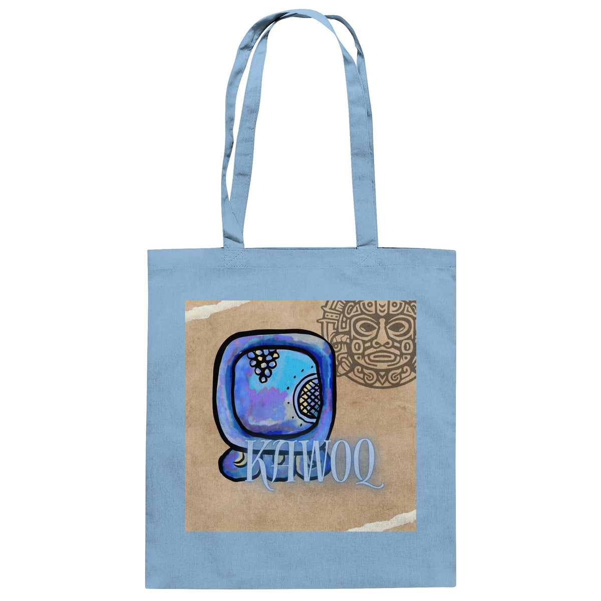 Baumwolltasche - Blauer Sturm / 100% cotton tote bag - blue storm