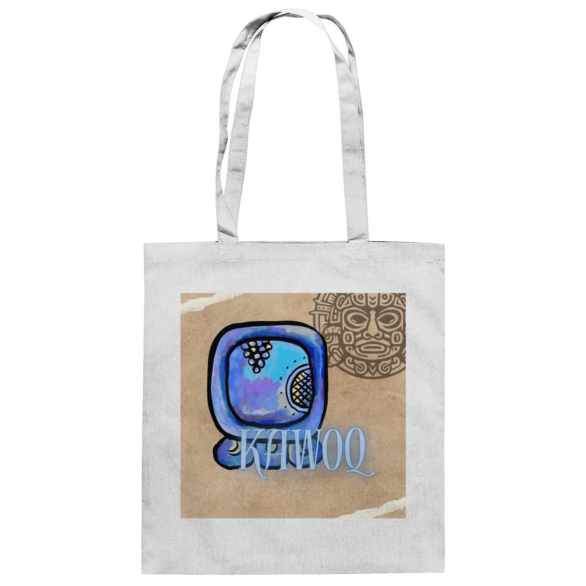 Baumwolltasche - Blauer Sturm / 100% cotton tote bag - blue storm