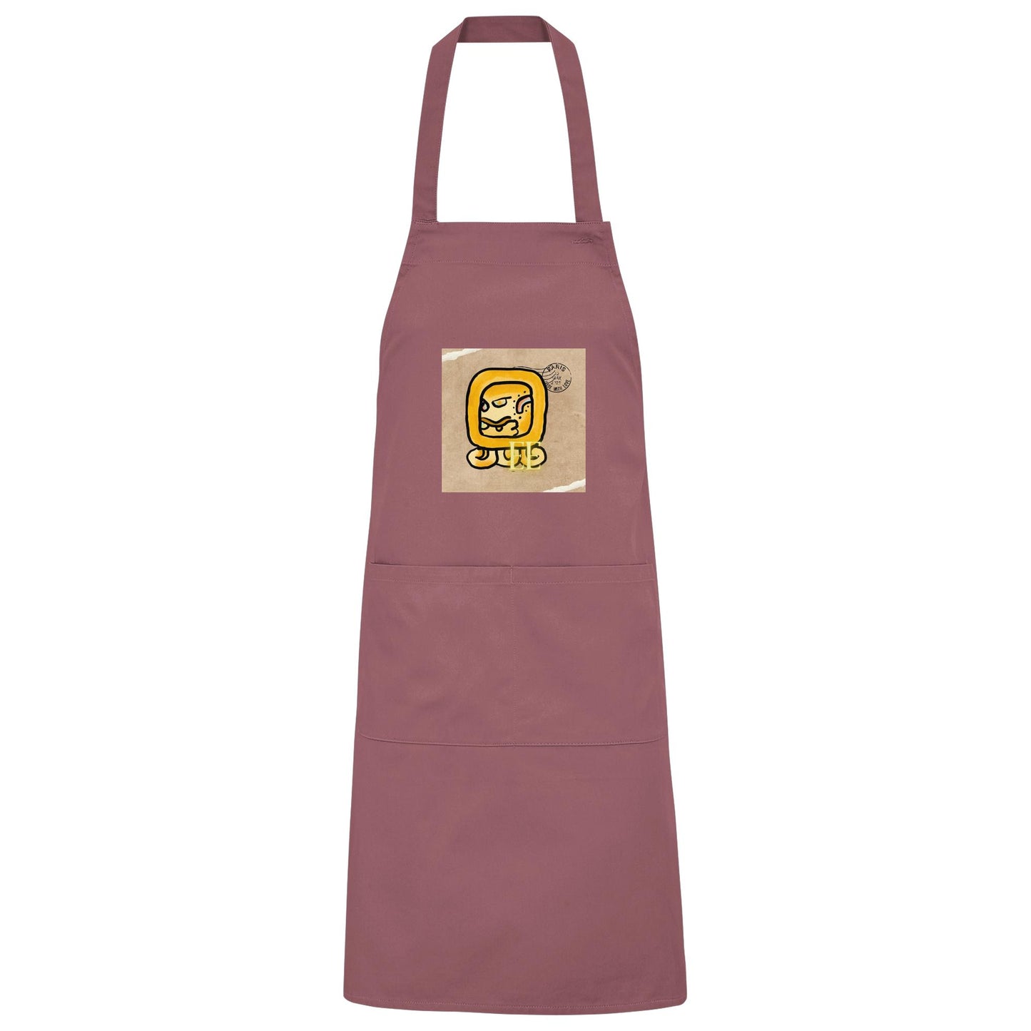 Organic Grillschürze Gelbe Straße / Barbeque apron yellow road