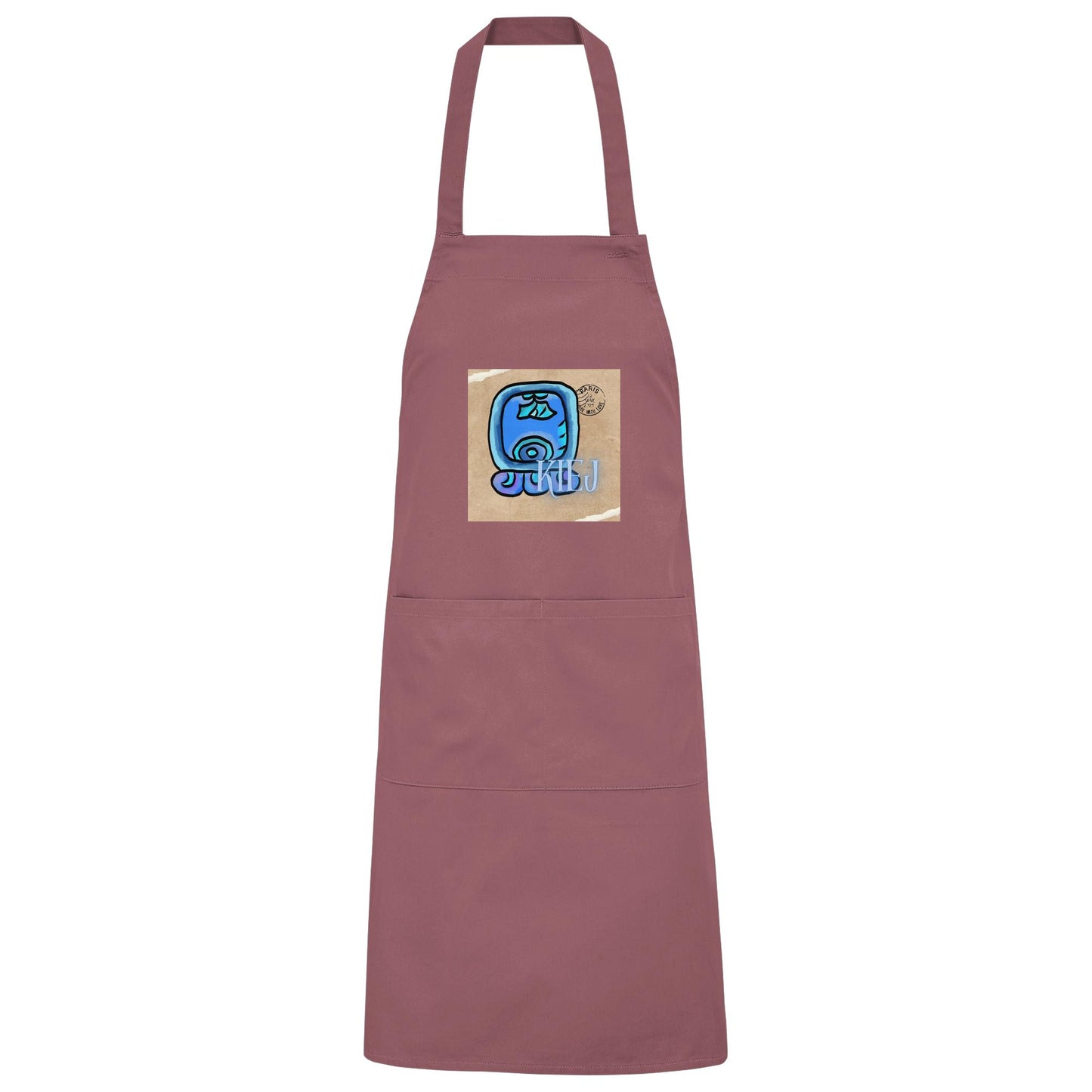 Organic Grillschürze Blauer Hirsch / Barbeque apron Blue deer