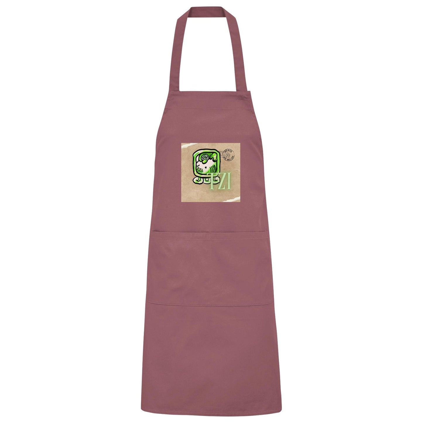 Organic Grillschürze Weißer Hund / Barbeque apron White dog