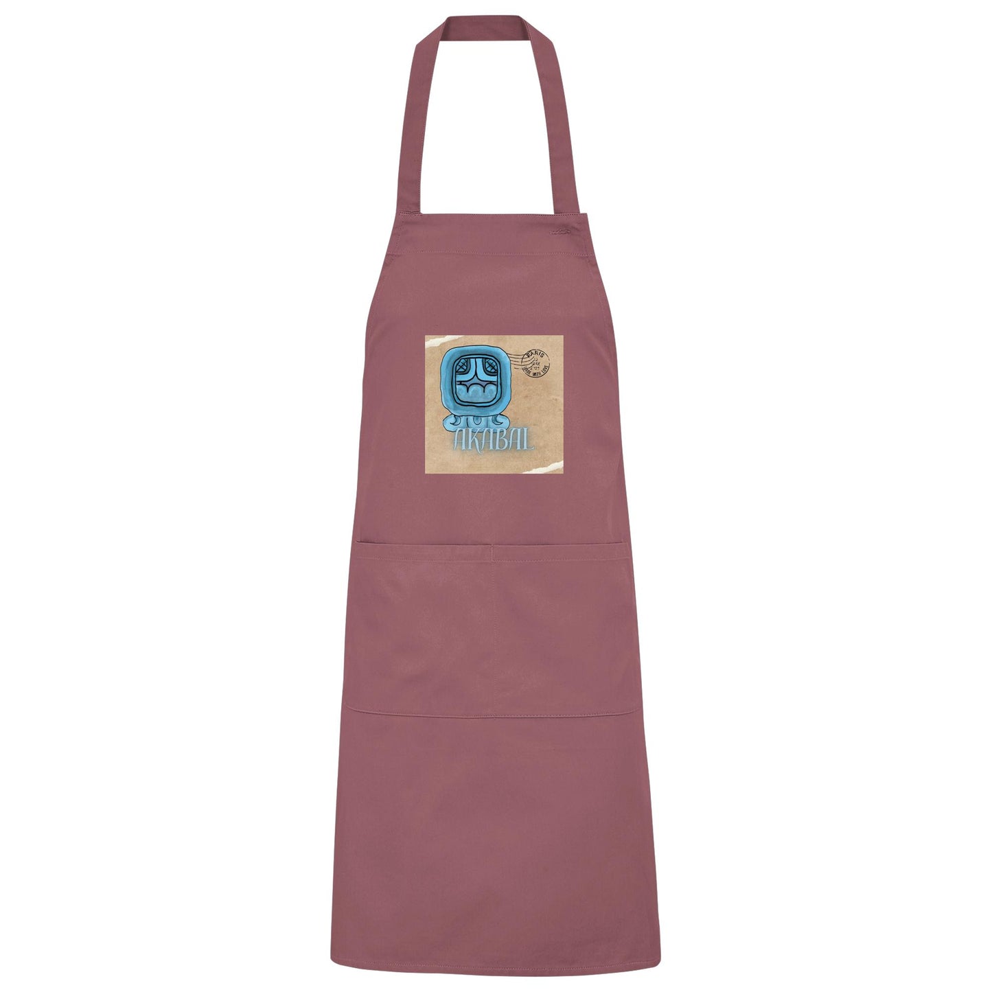 Organic Grillschürze Blaues Haus / Barbeque apron Blue house
