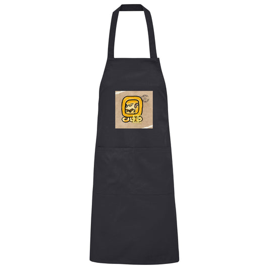 Organic Grillschürze Gelbe Straße / Barbeque apron yellow road