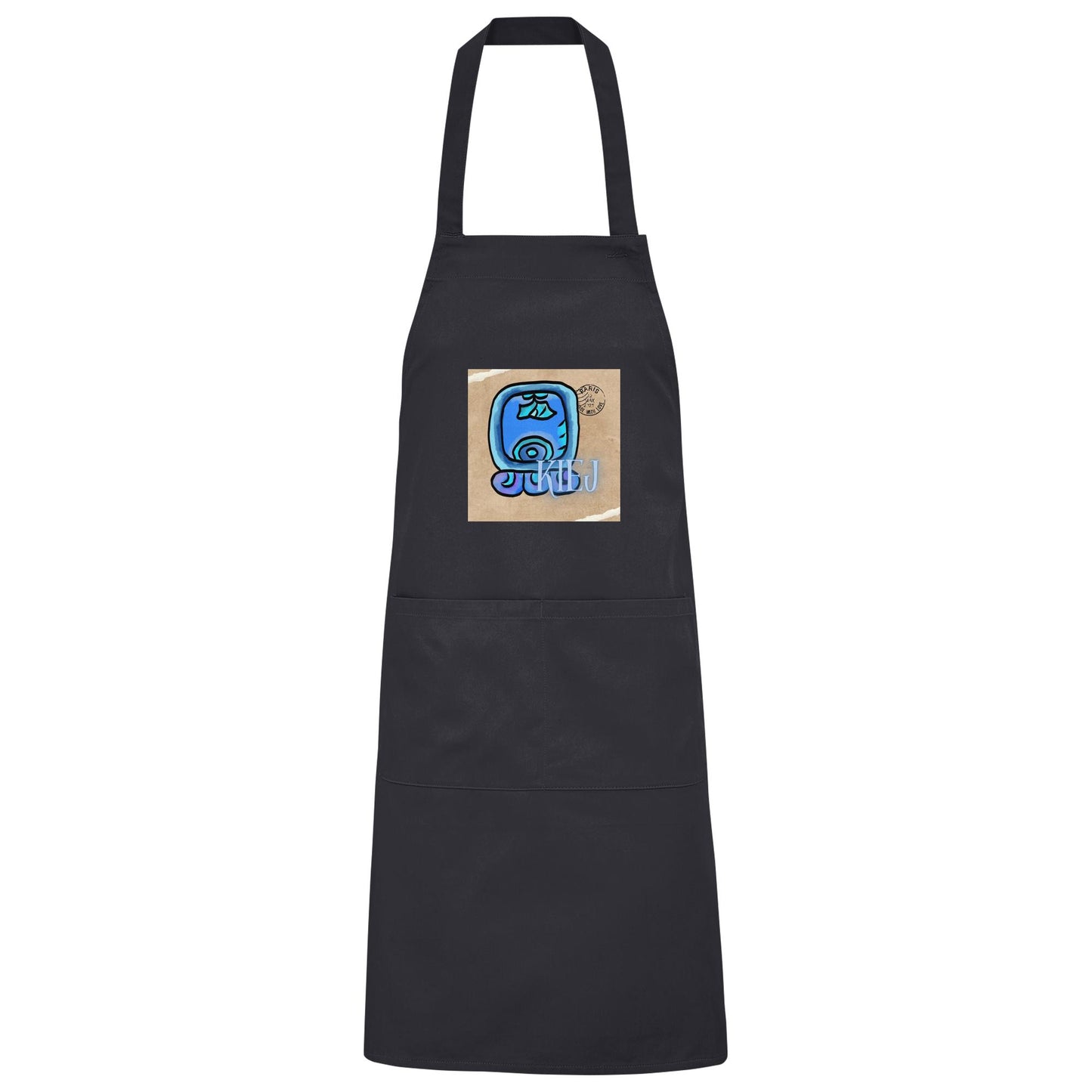 Organic Grillschürze Blauer Hirsch / Barbeque apron Blue deer