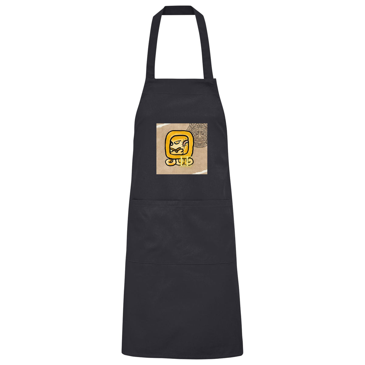 Organic Grillschürze Gelbe Straße / Barbeque apron yellow road