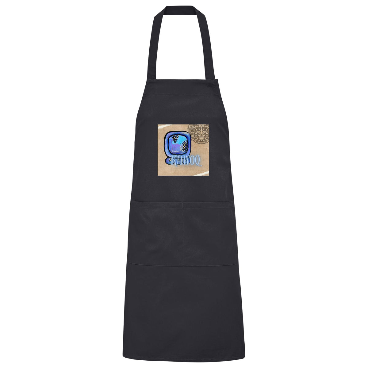 Organic Grillschürze Blauer Storm / Barbeque apron Blue storm