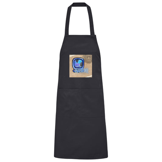 Organic Grillschürze Blauer Storm / Barbeque apron Blue storm