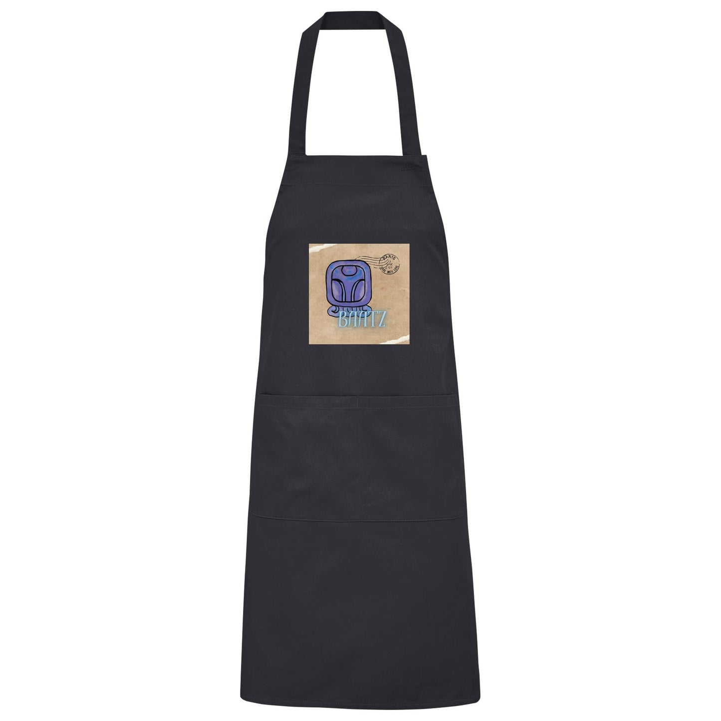 Organic Grillschürze Blauer Affe / Barbeque apron Blue monkey
