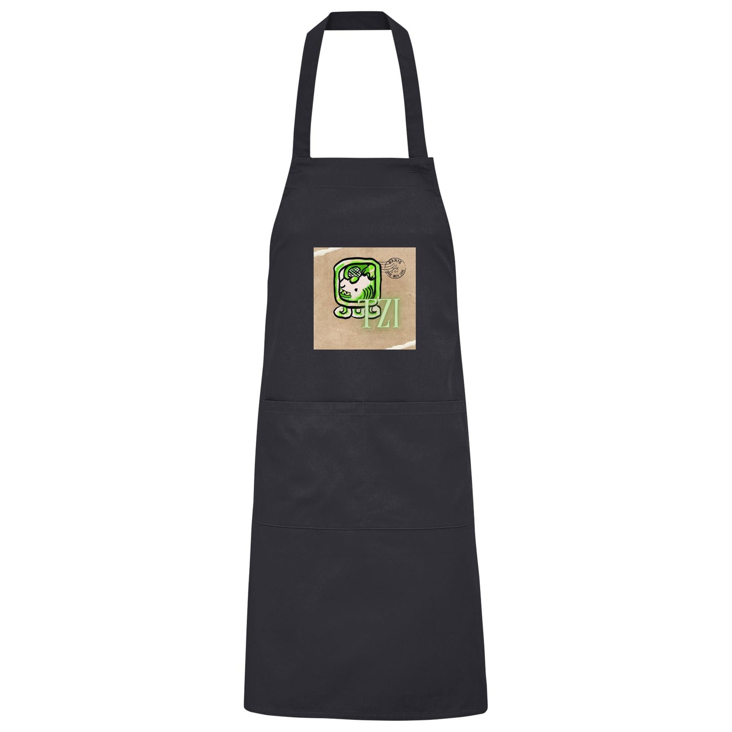 Organic Grillschürze Weißer Hund / Barbeque apron White dog