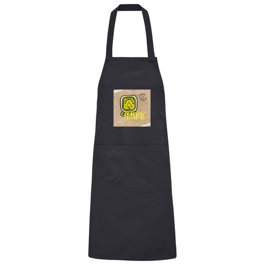Organic Grillschürze Gelbe Weisheit / Barbeque apron Yellow wisdom