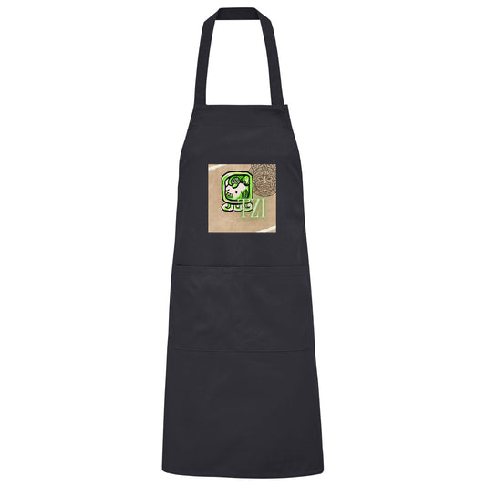 Organic Grillschürze Weißer Hund / Barbeque apron white dog