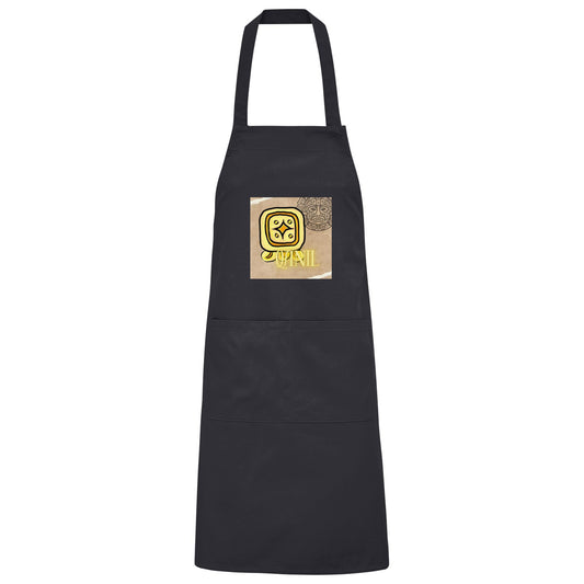 Organic Grillschürze Gelber Stern / Barbeque apron yellow star