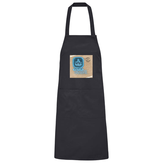 Organic Grillschürze Blaues Haus / Barbeque apron Blue house