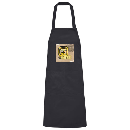 Organic Grillschürze Gelbe Sonne / Barbeque apron Yellow sun