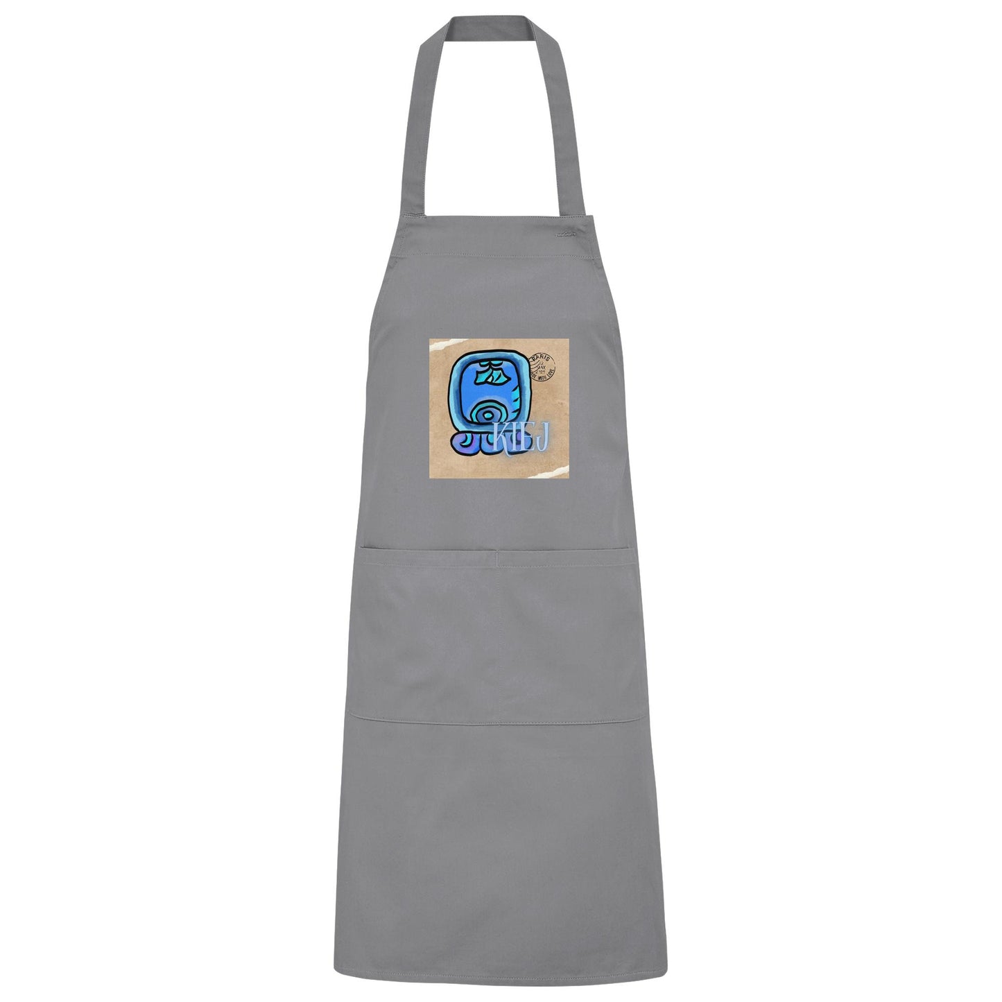 Organic Grillschürze Blauer Hirsch / Barbeque apron Blue deer
