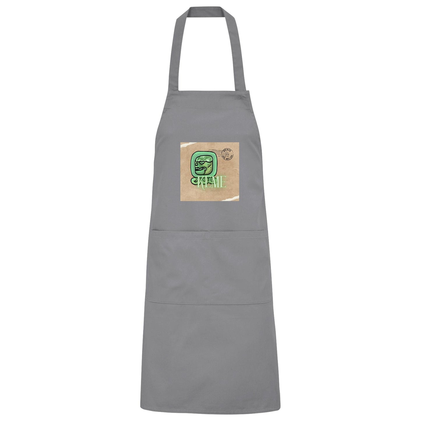 Organic Grillschürze Weißer Tot / Barbeque apron White death