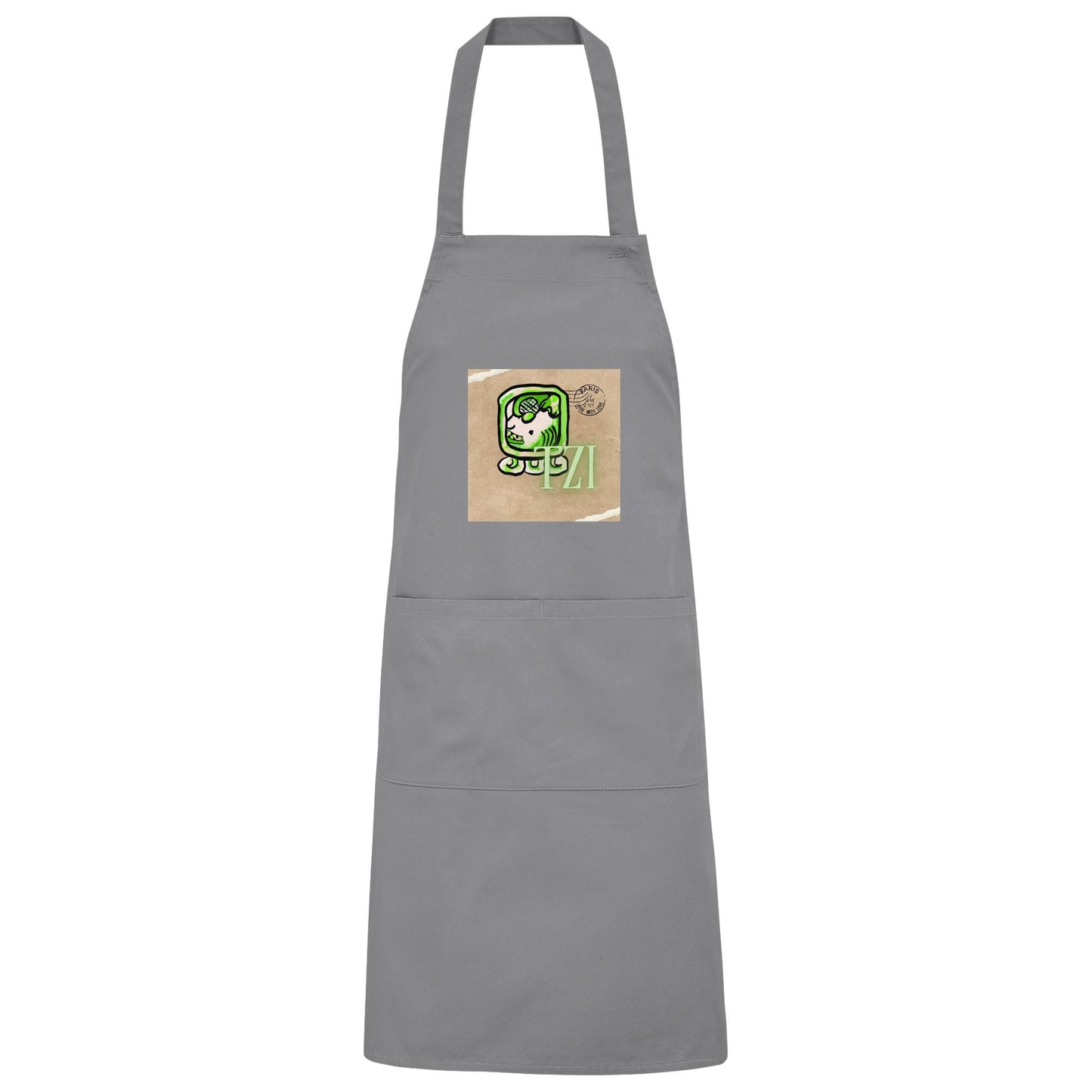 Organic Grillschürze Weißer Hund / Barbeque apron White dog
