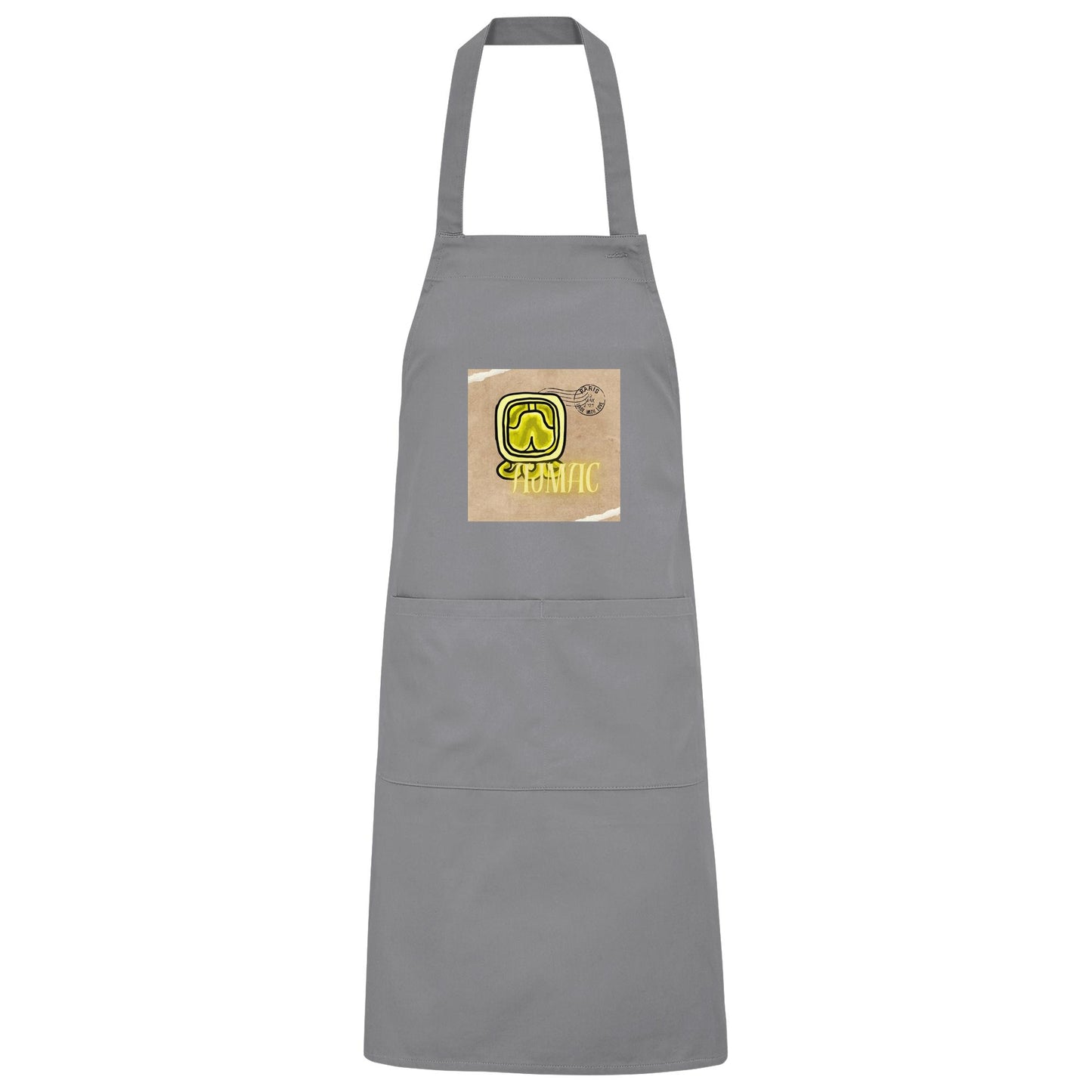 Organic Grillschürze Gelbe Weisheit / Barbeque apron Yellow wisdom
