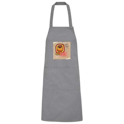 Organic Grillschürze Rotes Krokodil / Barbeque apron Red crocodile