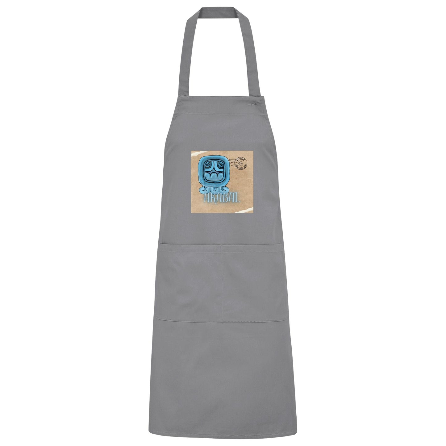 Organic Grillschürze Blaues Haus / Barbeque apron Blue house
