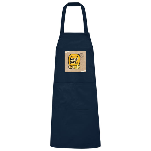Organic Grillschürze Gelbe Straße / Barbeque apron yellow road