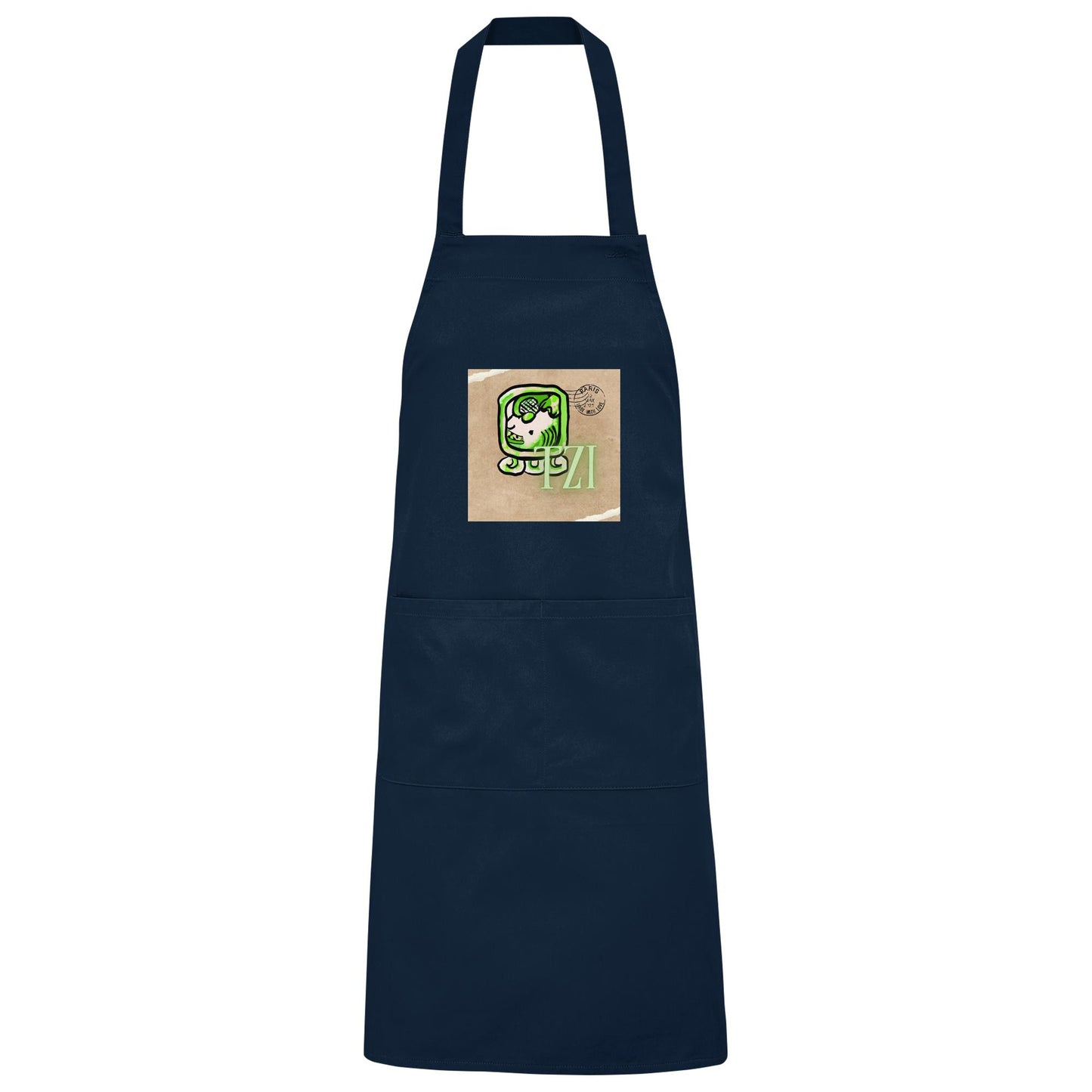 Organic Grillschürze Weißer Hund / Barbeque apron White dog