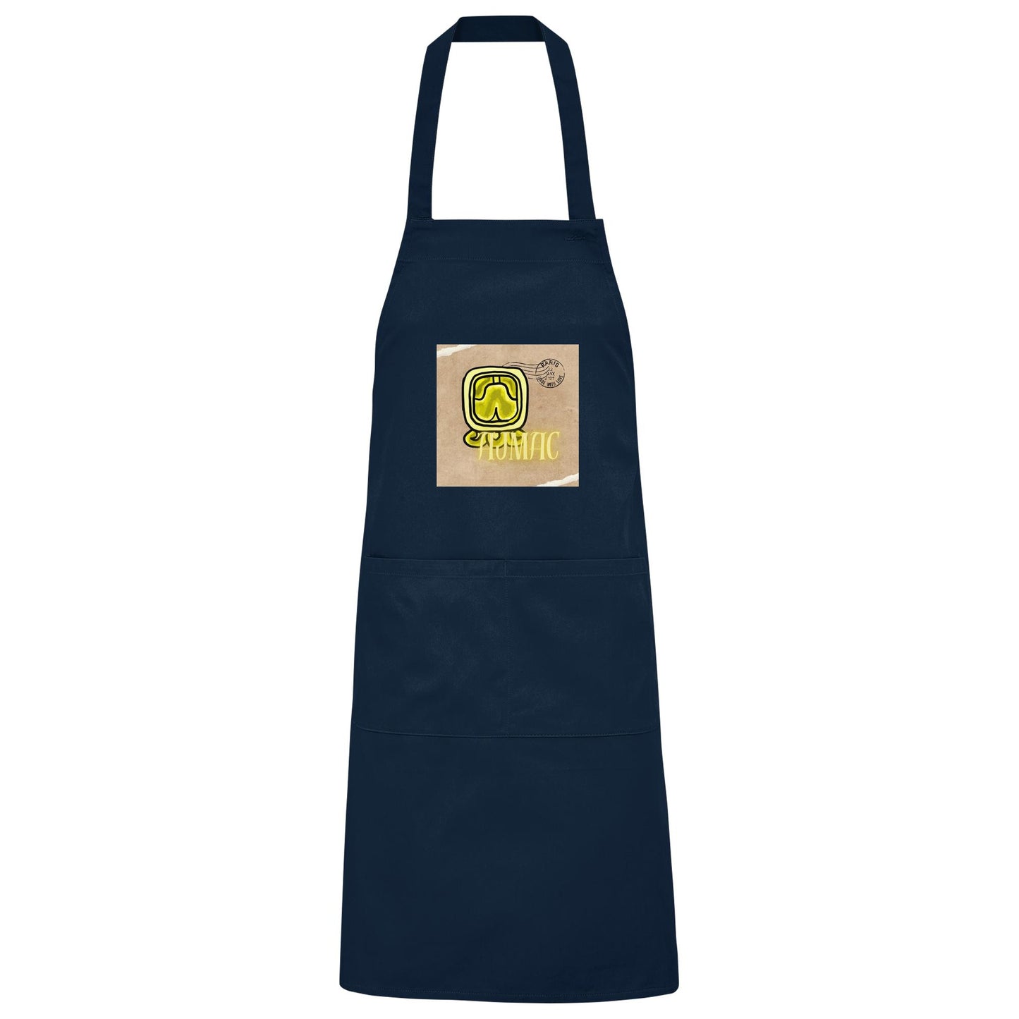 Organic Grillschürze Gelbe Weisheit / Barbeque apron Yellow wisdom
