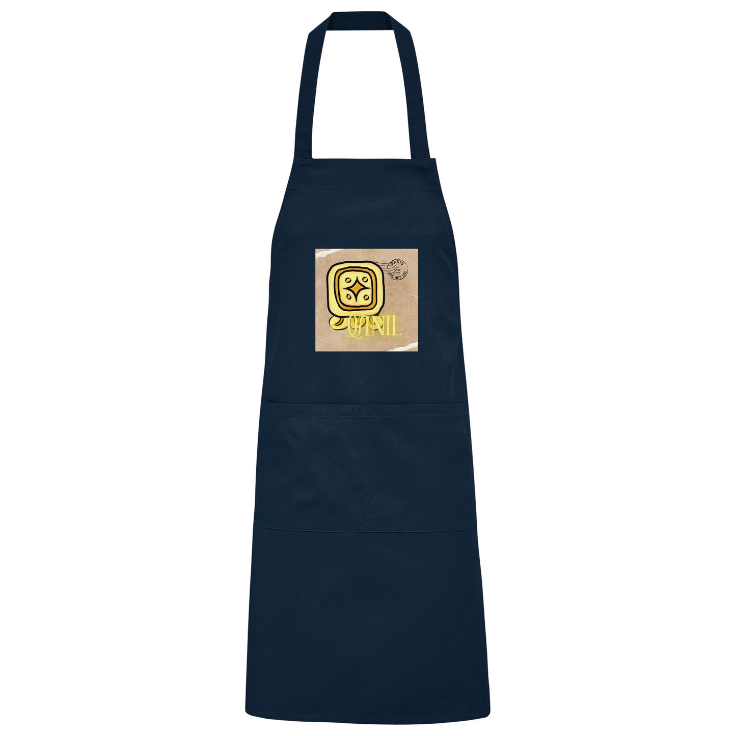 Organic Grillschürze Gelber Stern / Barbeque apron Yellow star