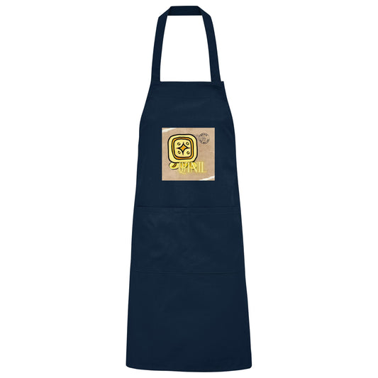 Organic Grillschürze Gelber Stern / Barbeque apron Yellow star
