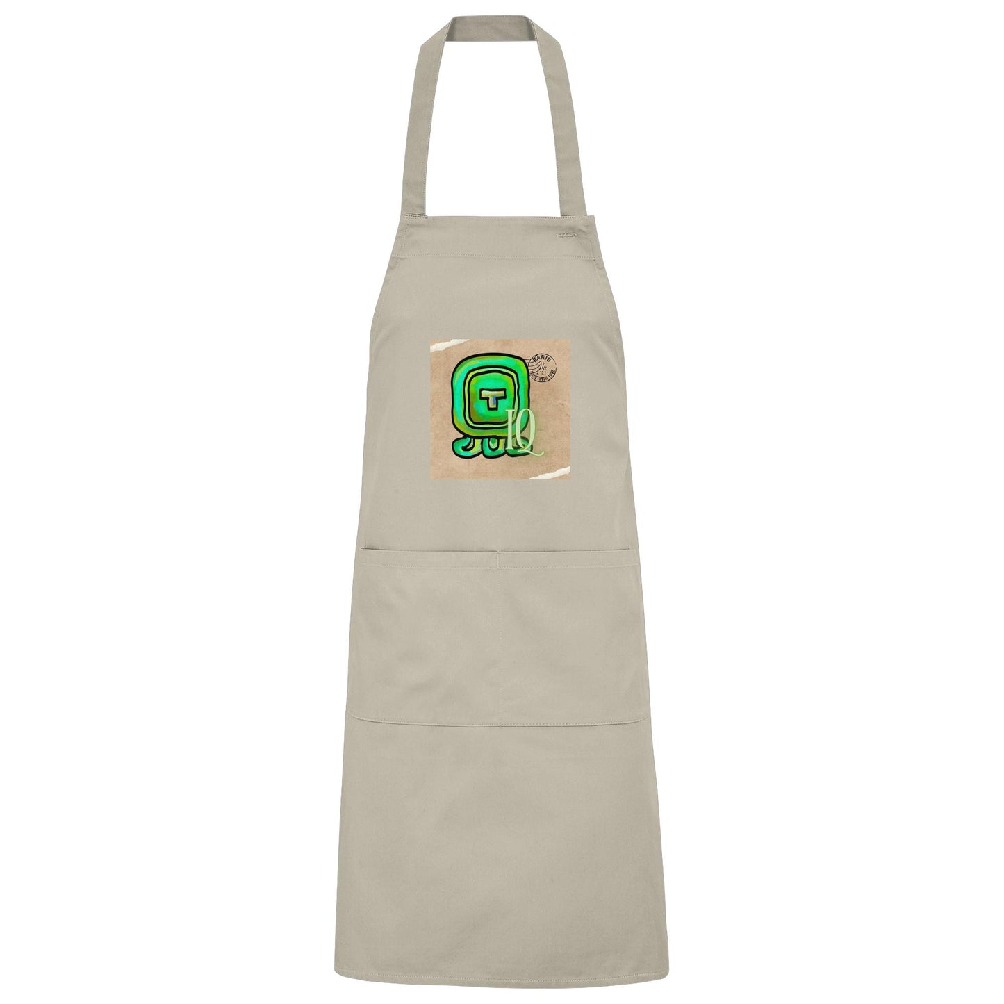 Organic Grillschürze Weißer Wind / Barbeque apron White wind