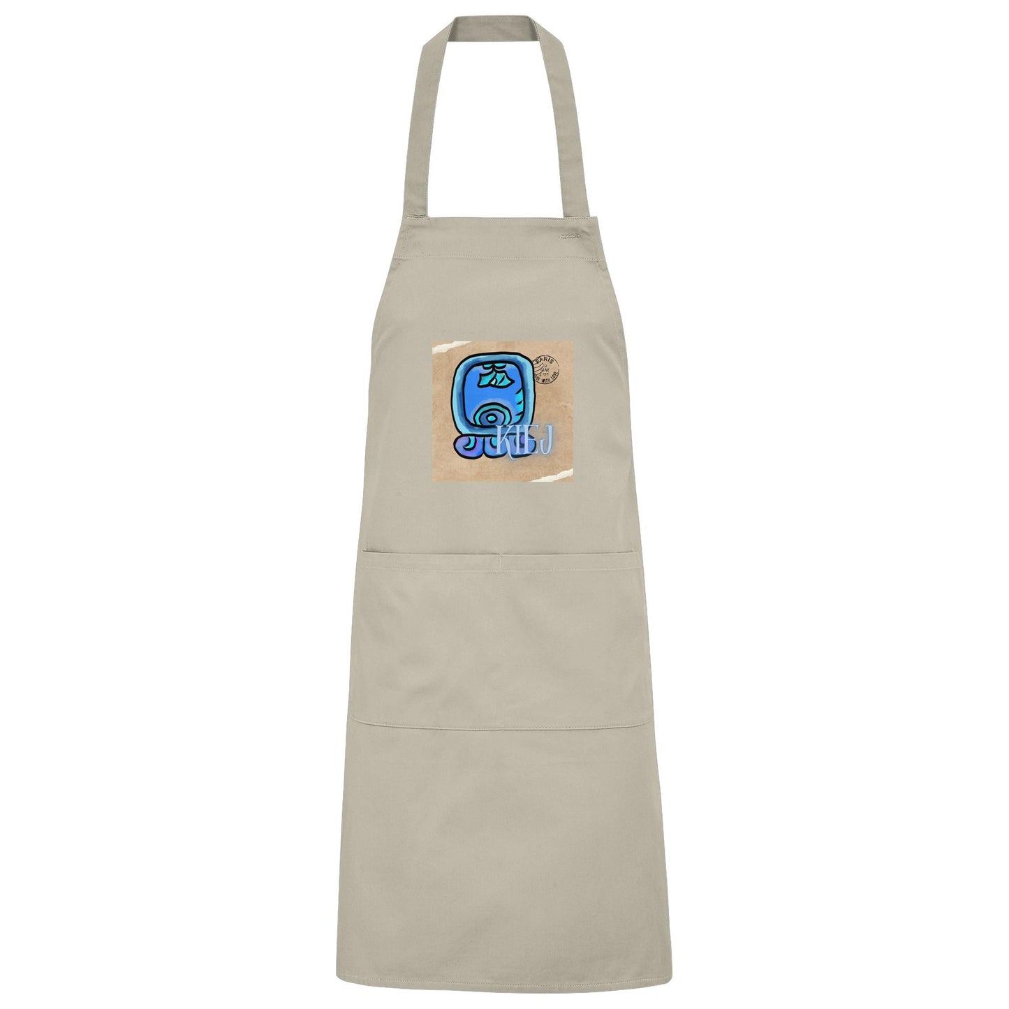 Organic Grillschürze Blauer Hirsch / Barbeque apron Blue deer