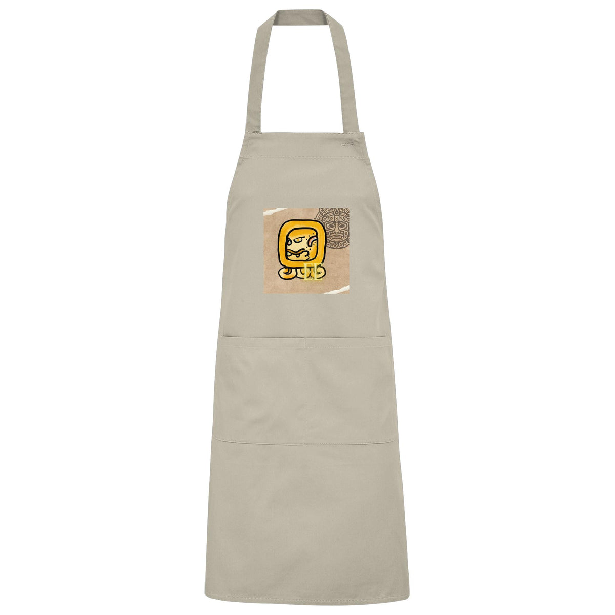 Organic Grillschürze Gelbe Straße / Barbeque apron yellow road