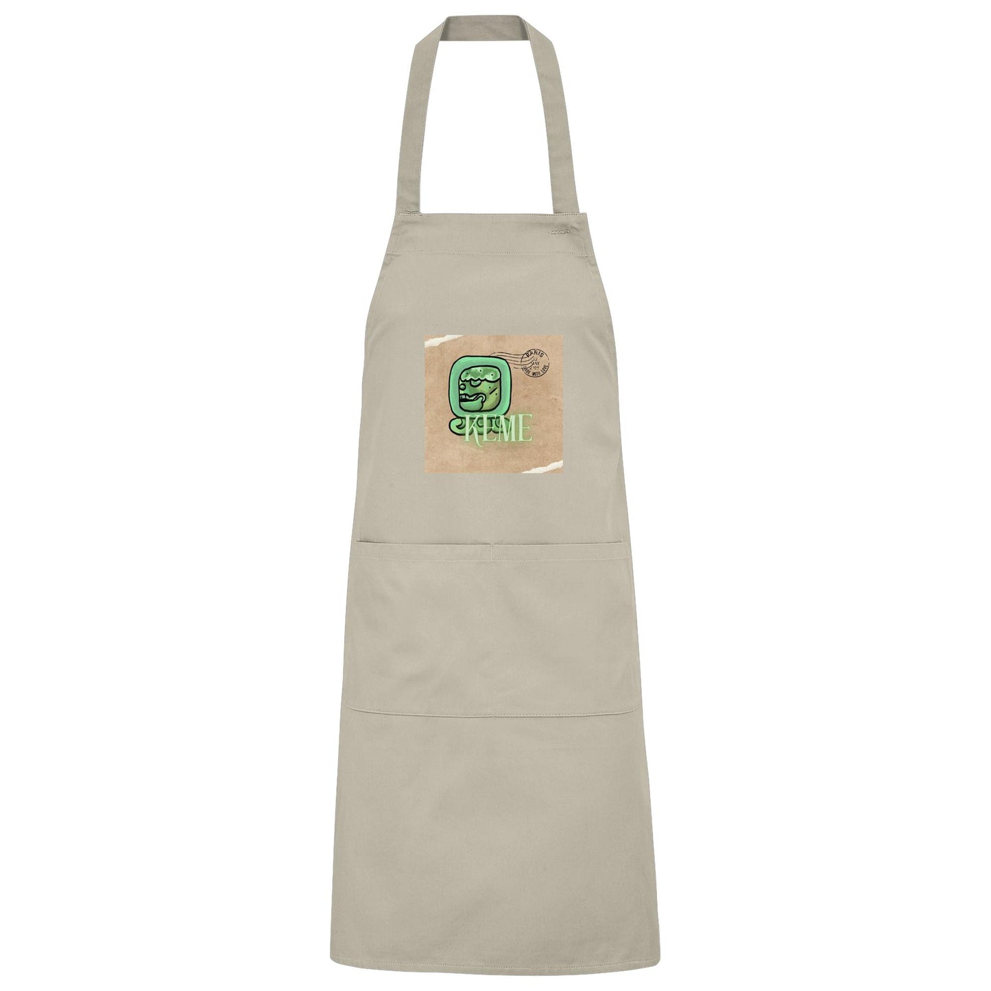 Organic Grillschürze Weißer Tot / Barbeque apron White death