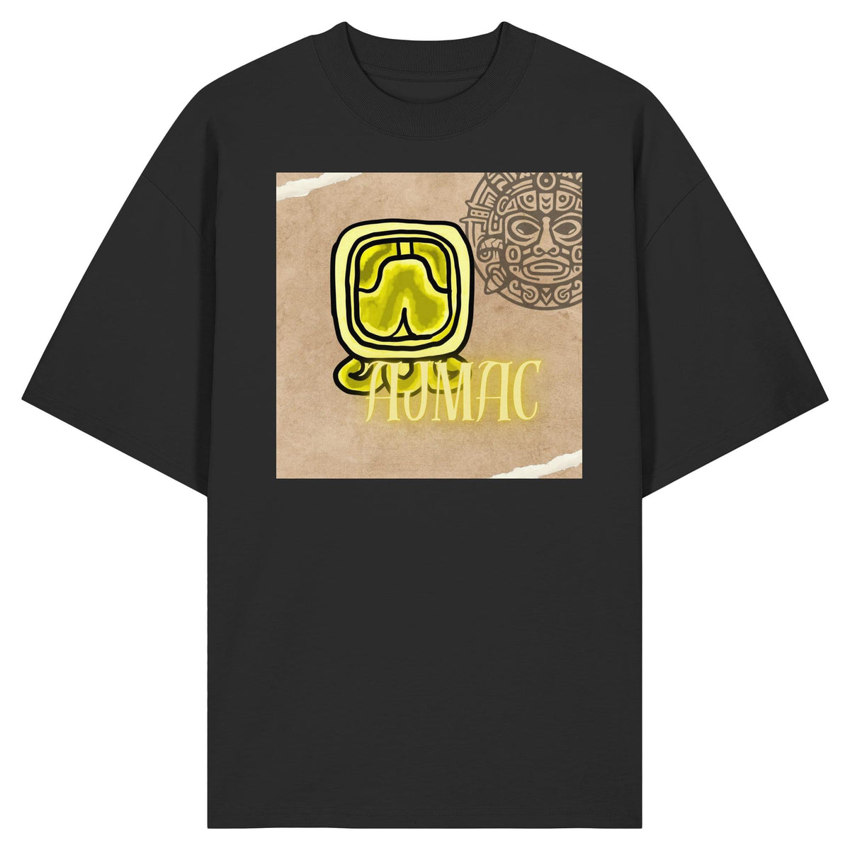 Organic Oversize Shirt - Gelbe Weisheit / yellow wisdom