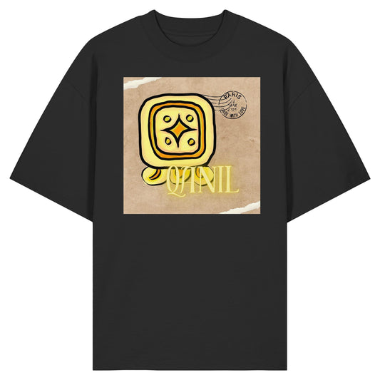 Organic Oversize Shirt - Gelber Stern / Yellow star